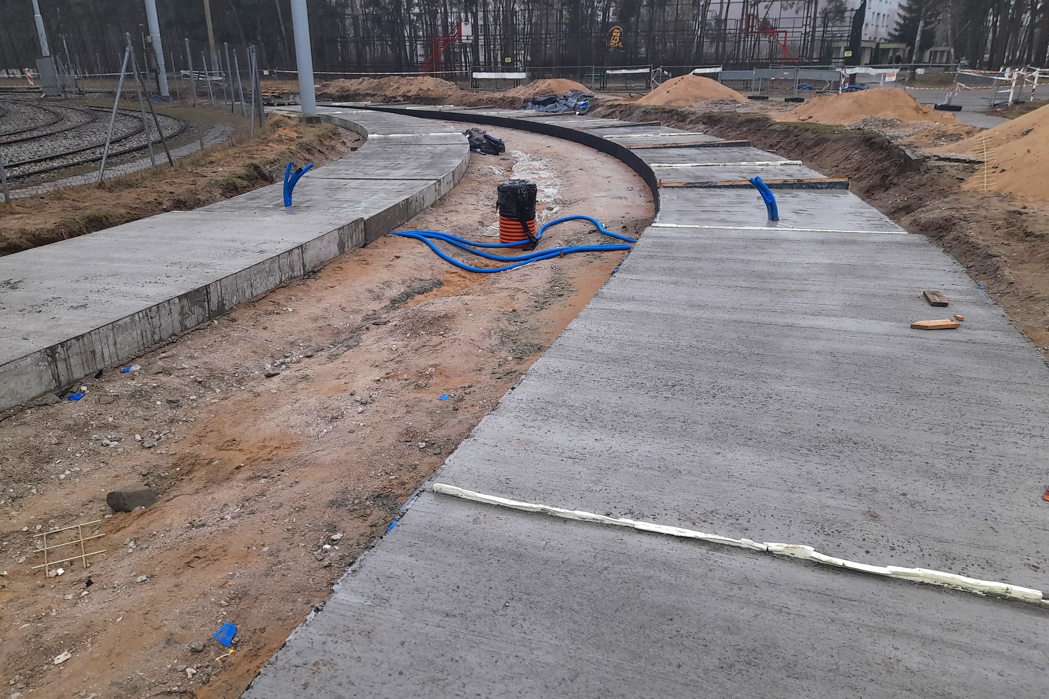 Prace modernizacyjne na torowisku tramwajowym